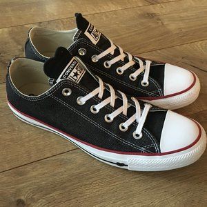Converse Chuck Taylor All Star Low Black Denim Sz9